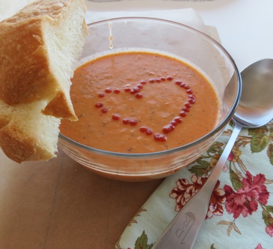 Tomato basil soup. Photo by Carri