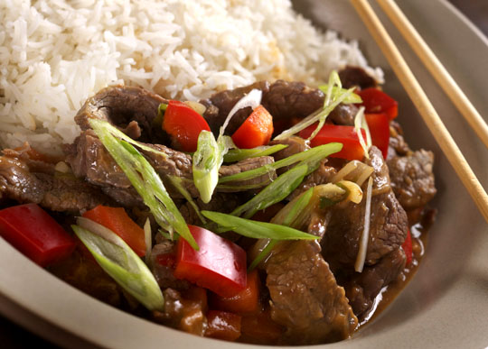 A fast dinner, beef stir-fry. Photo by Donna Turner Ruhlman.