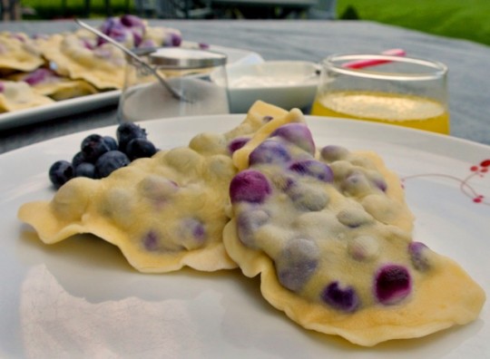 Summer's best blueberry pierogi. Photo by Emilia Juocys