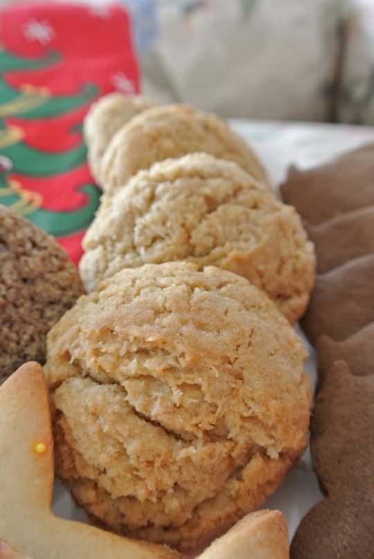 Cardamon Ginger Coconut Cookies.