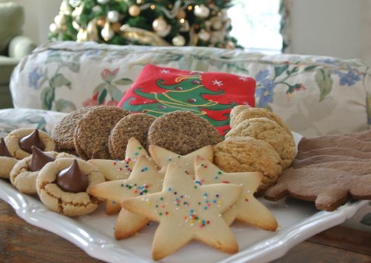 An array of christmas cookies just waiting for folks to nibble on them. Photo by Emilia Juocys.