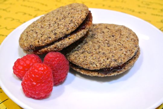 Gluten free linzer cookies.