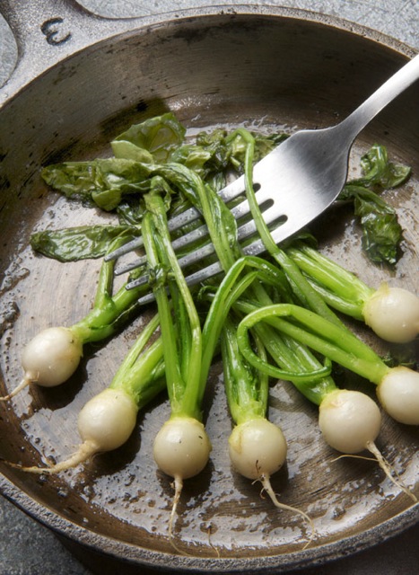Baby turnips, sautéed in butter. All pix by Donna Turner Ruhlman