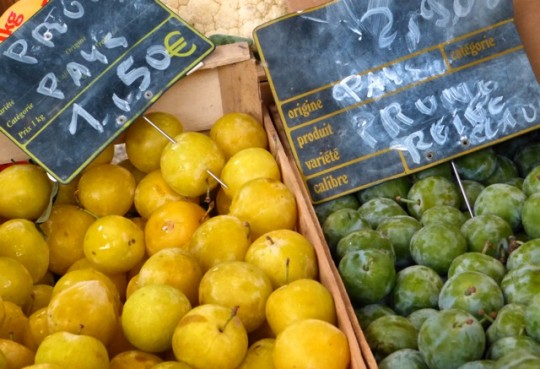plums farmer's market